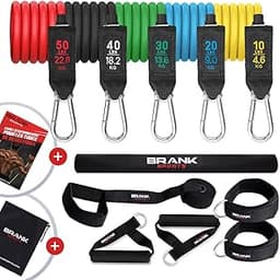 BRANK SPORTS® Kit Complet d'élastiques Musculation