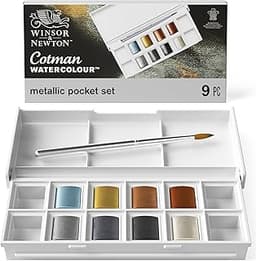 Aquarelles métalliques compactes