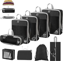 Lot de 9 cubes de compression étanches