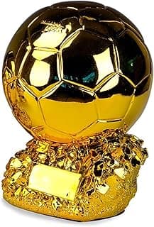 SUSANMAISON Golden Ballon Football Trophée personnalisable