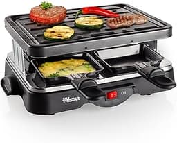 Tristar raclette – Avec plaque gril – 4 poêlons