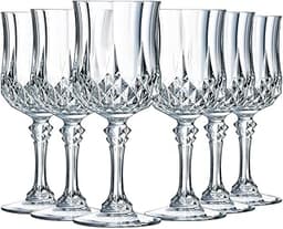 6 Verres Cristal Longchamp