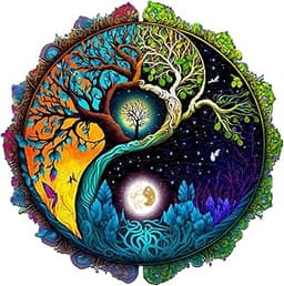 Puzzle Yin Yang en bois
