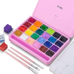 HIMI Ensemble peinture gouache, 24 couleurs