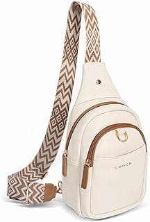 OSOCE Sacs Bandoulière Femme Cuir Sac Banane de Poitrine Antivol