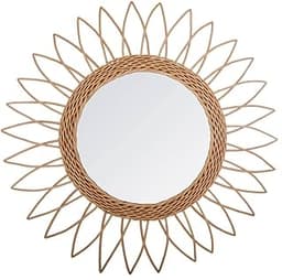 Miroir rotin Rosace