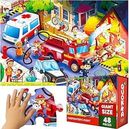 Puzzle géant Pompiers QUOKKA (48 pièces)