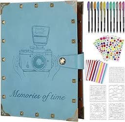 ZEEYUAN 60 Pages Album Photo Scrapbooking en Cuir