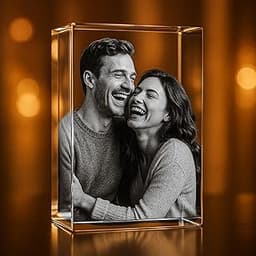 3D Photo Gravure sur Cristal