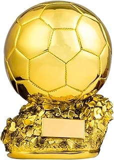 Trophée Ballon d'Or Résine Personnalisé