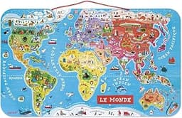 Janod Carte du Monde Magnétique