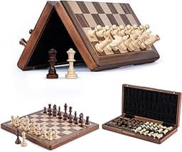 Lingle Jeu d'échecs pliant en bois