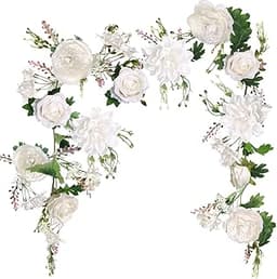 Guirlande de pivoines artificielles