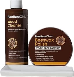 Kit cire d’abeille bois – nettoyant + cire