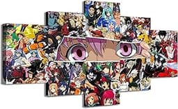 NanNan Art Naruto Sasuke 5 pièces avec cadre