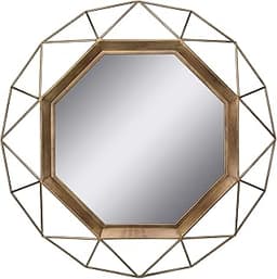 Miroir géométrique doré