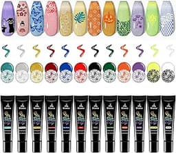 Biutee Vernis à Ongles Stamping Gel – 12 Couleurs