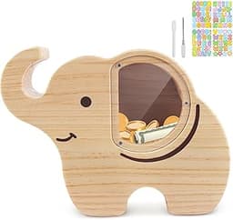 Tirelire en Bois Réutilisable