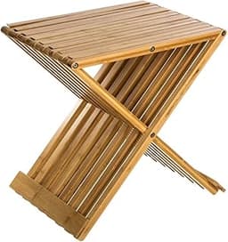 Tabouret pliant bambou