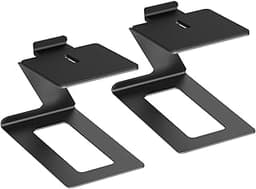 my wall HS33-3L - Supports de haut-parleurs de bureau avec tapis anti-vibration