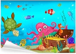 Papier Peint Panoramique Enfants Aquarium 150x105 cm