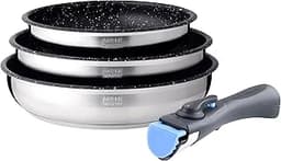 Arthur Martin AM9728 Set de 3 poêles antiadhésives
