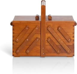 Prym 612549 Boîte à Couture en Bois foncé