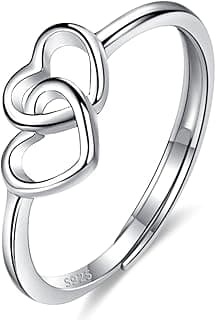 Bague cœur en argent