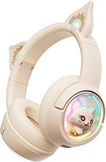 PHNIXGAM Casque Bluetooth oreilles de chat