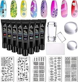 Biutee Set de Stamping Nail Art Tampon Kit