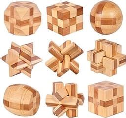Holzsammlung 9 Pièces Casse-Tête Bois