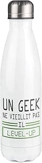 Bouteille isotherme Geek Level Up