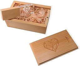 Clé USB bois & cristal