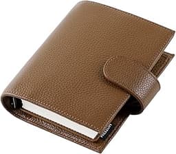 Moterm Agenda de poche en cuir véritable