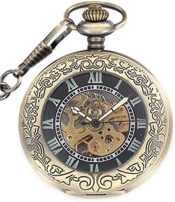 Mécanique à Remontage Automatique Lumineux Montre de Poche