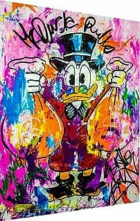 Canvas Dagobert Duck Pop Art