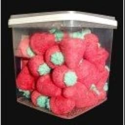 Fraise géante en guimauve