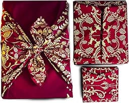 Lot 3 furoshiki coton recyclé – Carédeau Jules Verne