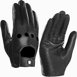Gants en cuir tactiles