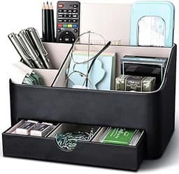 KINGFOM Organisateur de bureau cuir
