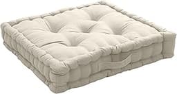 Coussin de sol coton écru