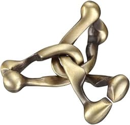University Games Hanayama Level 6 Cast Metal Brain Teaser Puzzle - Trinity