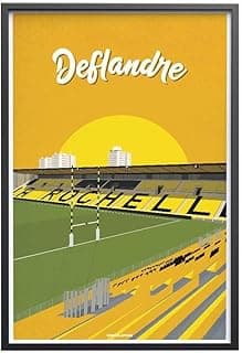 Sport à l'Affiche - Art Poster - Rugby La Rochelle - Stade Marcel Deflandre 40x60 cm