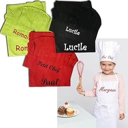 Ensemble Tablier et toque enfant personnalisés