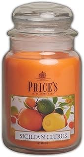 Price's - Grande Bougie en Pot aux Agrumes de Sicile