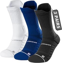 Rahhint Coolmax Compression Chaussettes Running Homme