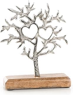 Statuette Arbre de Vie métal/bois