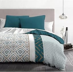Parure de couette Ethno bleu canard