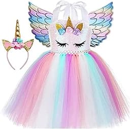 Robe tutu licorne princesse pour filles