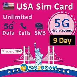 Carte SIM prépayée USA 5G/4G LTE illimitées